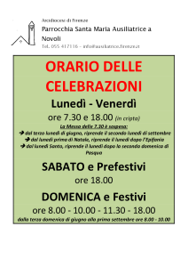 OrarioMesseParrocchia